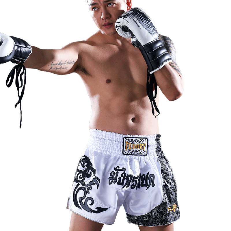Fluory Muay Thai shorts men's professional competition training…