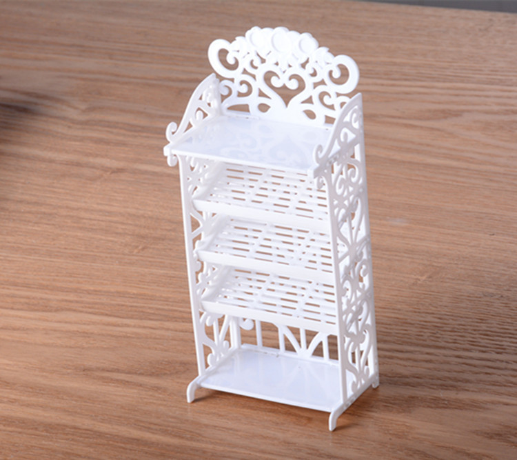 Gabinete del zapato de la muñeca, estante del zapato, gabinete plástico creativo del zapato del almacenamiento de la muñeca de Barbie, accesorios 60g del juguete