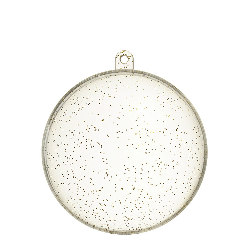 Transparent plastic Christmas pendant, acrylic mousse