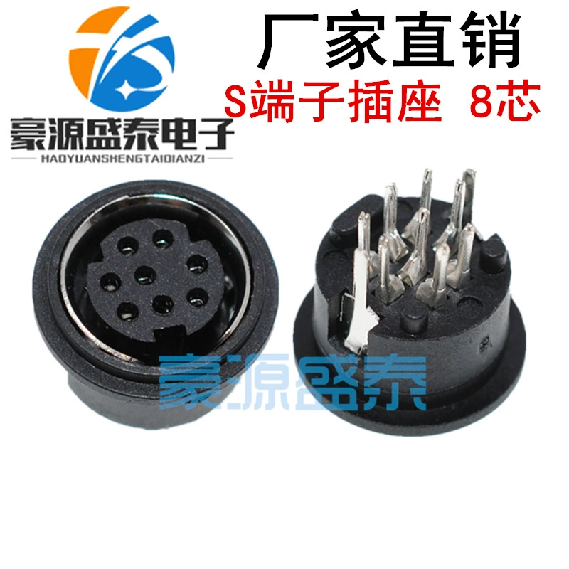 Место терминального мини ядра места 8П 8 ДИН гнезда ПС2 мини круглое женское доска штепсельной вилки 180 градусов вертикальная