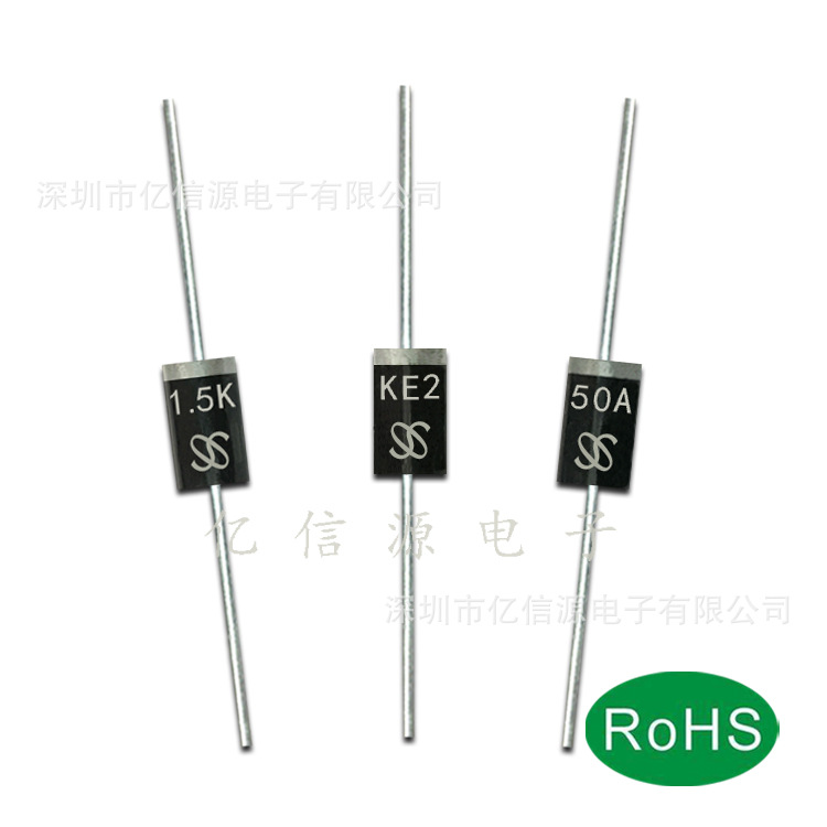 厂家直营 1.5KE250A DO-27封装 TVS管 直插单向瞬变二极管