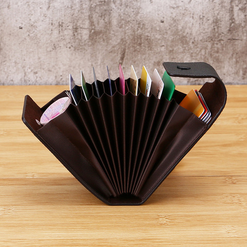 European and American cross-border supply multi-functional card holder for men and women accordion card bag foreign trade ID card bank card holder wholesale