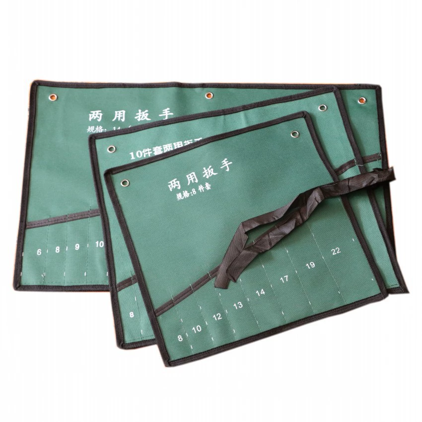 Multifunctional tool package bundled canvas tool bag double -layer thickened hardware tool package dual -use wrench bag