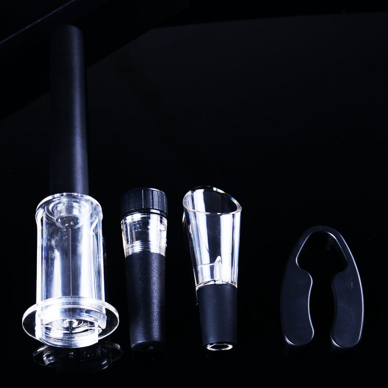 Abridor de botellas de presión de aire traje de regalo abridor de botellas de vino abridor de botellas de plástico conjunto de cuatro piezas traje de venta directa de fábrica image 6