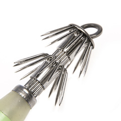 Wholesale glow-in-the-dark squid hooks with double-layer barbed octopus hooks, glow-in-the-dark inflatable tube killing fishing umbrella-shaped inflatable tube hooks