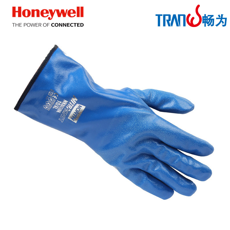 霍尼韦尔 NK803IN 蓝色带保暖衬丁腈耐油防滑抗刺穿防化手套