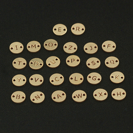 Beads with letters