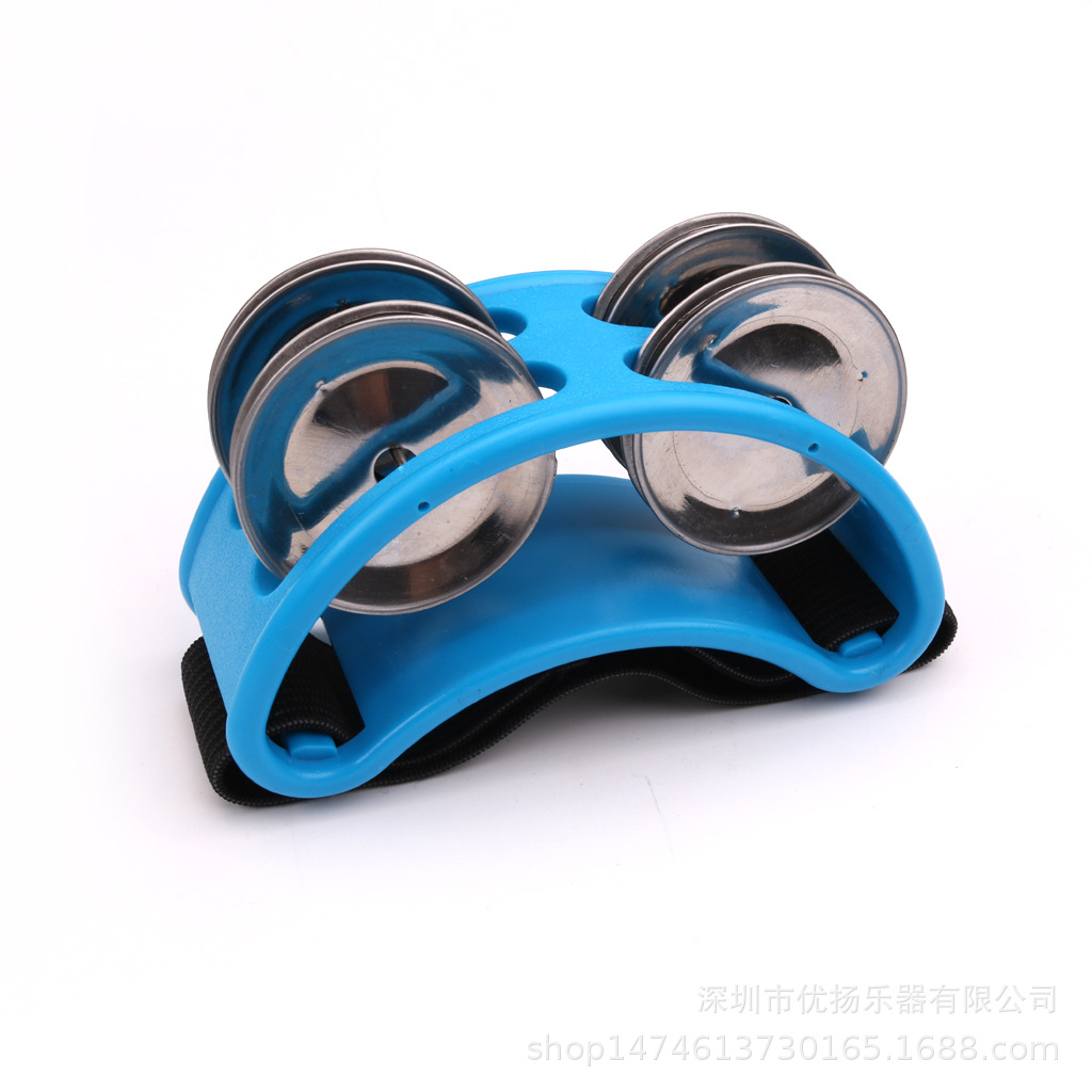 Pie campana pie campana sonajero percusión accesorios tarjeta macro pie campana tambor tarjeta Hong tambor compañero pie pandereta