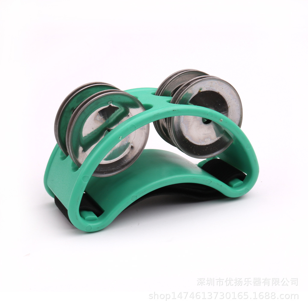 Pie campana pie campana sonajero percusión accesorios tarjeta macro pie campana tambor tarjeta Hong tambor compañero pie pandereta