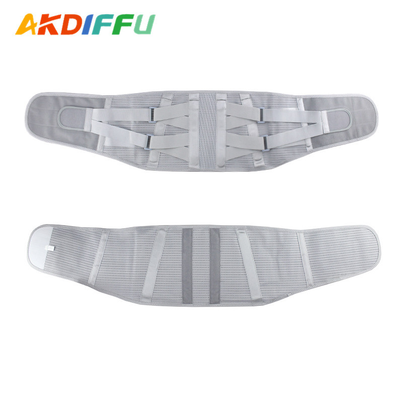 Soporte de compresión soporte de cintura malla transpirable absorbente del sudor calmante presión de la columna vertebral aumento del soporte de la cintura calmante columna lumbar