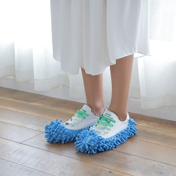 Snowy mop shoe covers lazy shoe cover wipes slippers and mop…
