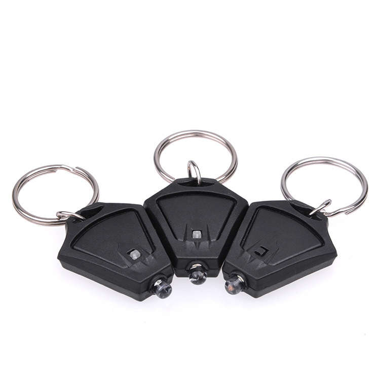 Factory Hot Sale LED keychain light advertising small gift activity gift plastic keychain light luminous light