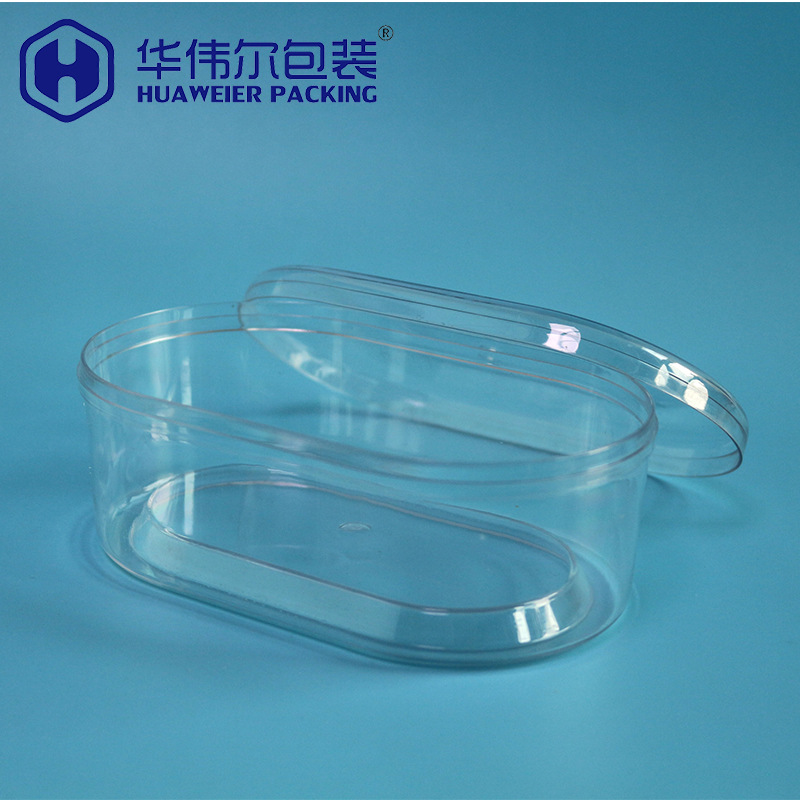 透明PET盒子饼干盒牛肉干肉脯果脯糕点塑料包装食品盒现货批发