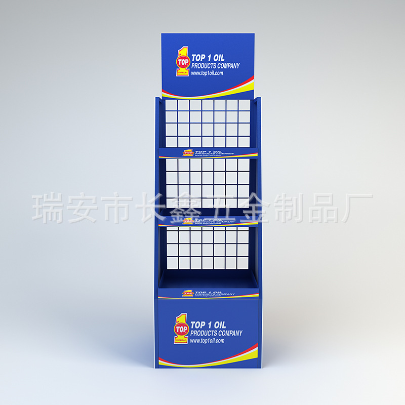 厂家定 制展架 金属小货架 润滑油展示架 汽车用品促销架 机油展