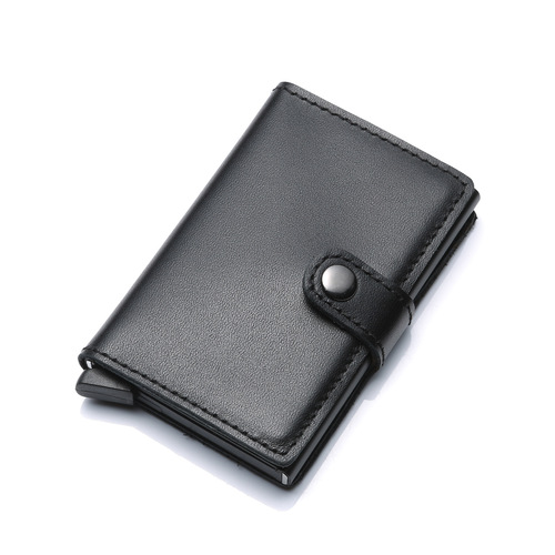 The Fender Mad Hatter RFID Elastic Aluminum Credit Card Case with Magnetic Business Card Holder Wallet