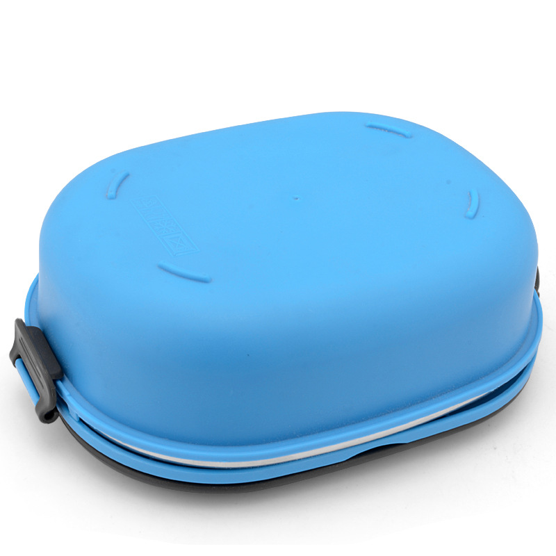 Lonchera de Acero Inoxidable para Estudiantes, Caja de Almacenamiento de Alimentos con Aislamiento de Doble Capa, Lonchera Bento Rectangular de Múltiples Compartimentos con Impresión de Logotipo