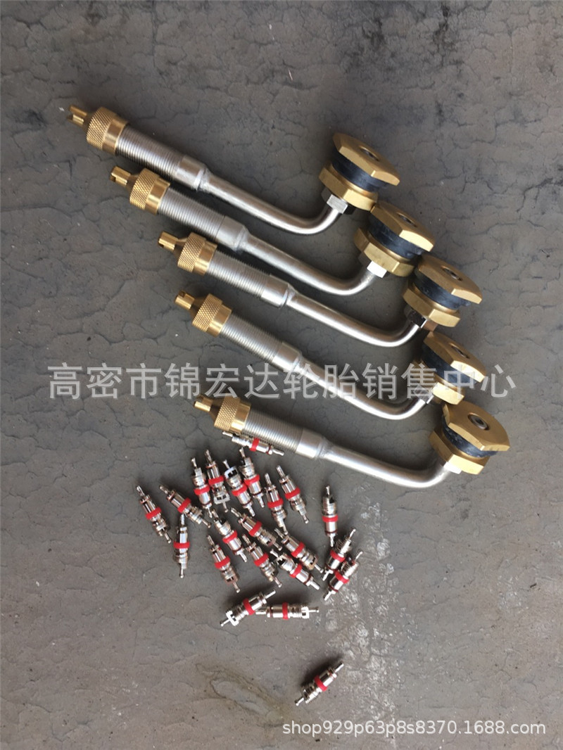 带表手摇充气杆加气杆 打气嘴 充气咀汽车轮胎快速充气杆