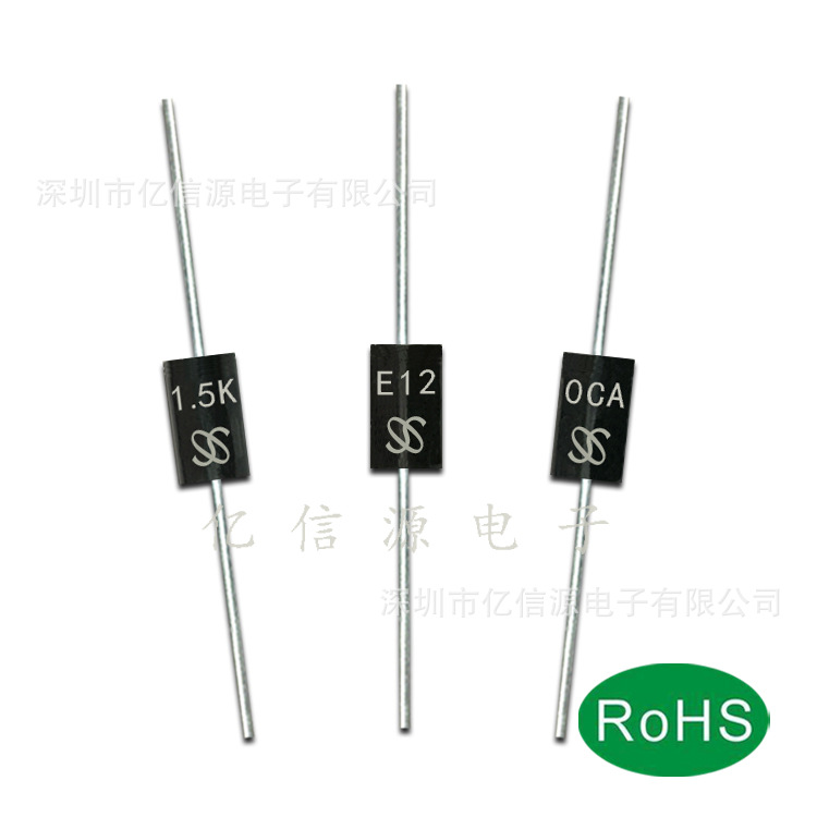 厂家直营 1.5KE120CA DO-27封装 TVS管 直插双向瞬变二极管