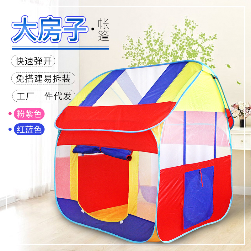 Tienda de campaña infantil plegable – casa de juegos para niños interior y exterior