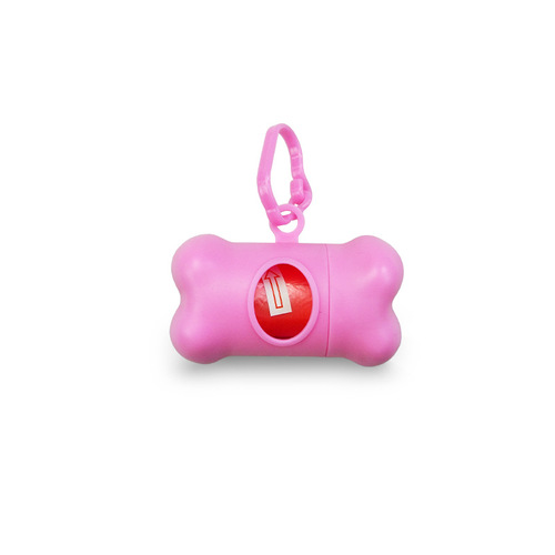 Amazon Pet Products Dog Potty Pickup Bone Type Plastic Ring Aluminum Ring Pet Cleaning Supplies Dispenser