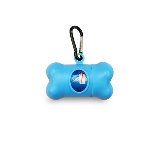 Amazon Pet Products Dog Potty Pickup Bone Type Plastic Ring Aluminum Ring Pet Cleaning Supplies Dispenser