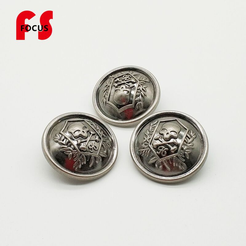 Metal button skull zinc alloy Ghost Head hand sewing buckle factory direct high-grade suit coat inventory wholesale