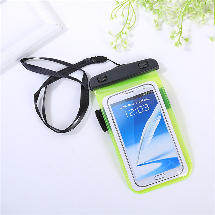 手机防水袋潜水套防尘防菌水洗酒精直接的触屏水下游泳手机套耳机