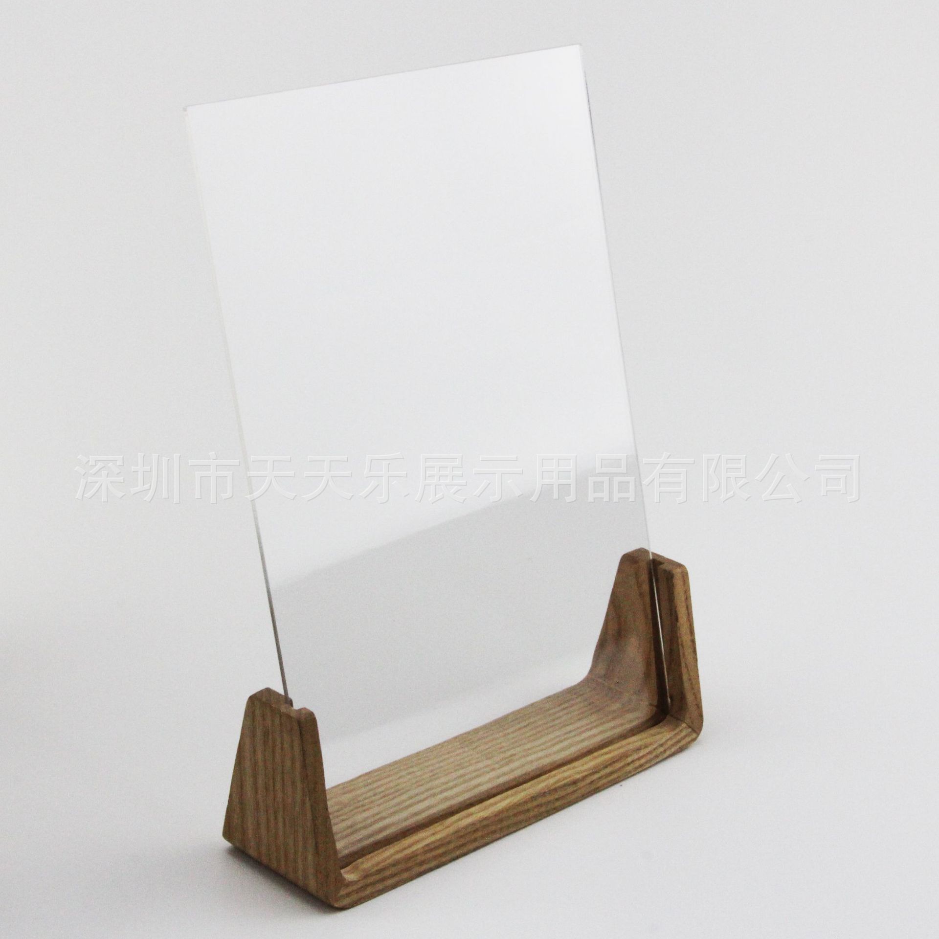 亚克力台签酒水 木质底座餐桌台卡 有机玻璃制品 可加logo