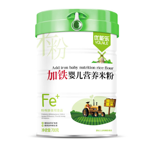 Factory-direct wholesale: Iron-fortified baby rice cereal, infant complementary food—Pure-flavor formula with Chinese yam and coix seed, available for bulk purchase.
