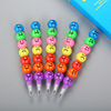 Cartoon stationery for elementary school students, cute crayons for pencils, 7 colors