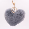 Fashionable plush keychain heart shaped for beloved, pendant, wholesale