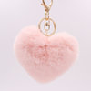 Fashionable plush keychain heart shaped for beloved, pendant, wholesale