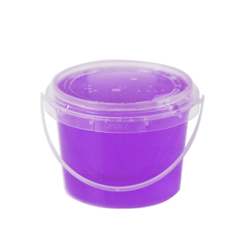 Factory direct sales PP transparent food packaging bucket small bucket plastic bucket 300ml portable small drum