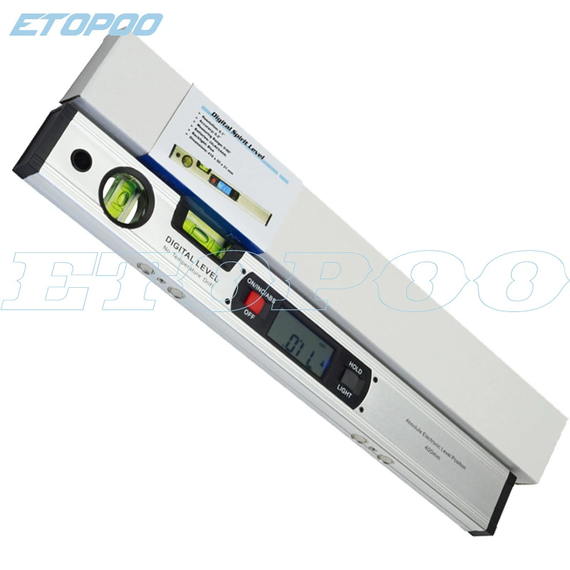 400-миллиметровый цифровой уровень с многофункциональным углом измерения, цифровой уровень с подсветкой и мощным магнитом