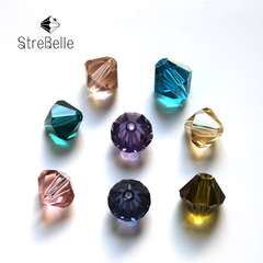 Crystal beads wholesale double-pointed double-pointed beads clothing jewelry accessories diy handmade loose beads earrings matching