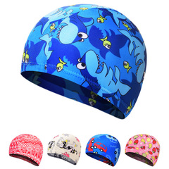 New unisex swimming hats for children with cute cartoon patterns, baby protective swim hats, direct sale from the manufacturer