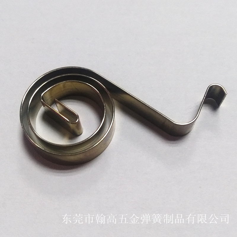 源头工厂扁线涡卷弹簧电机复位卷簧扁簧矩形扁弹簧可来图来样定制