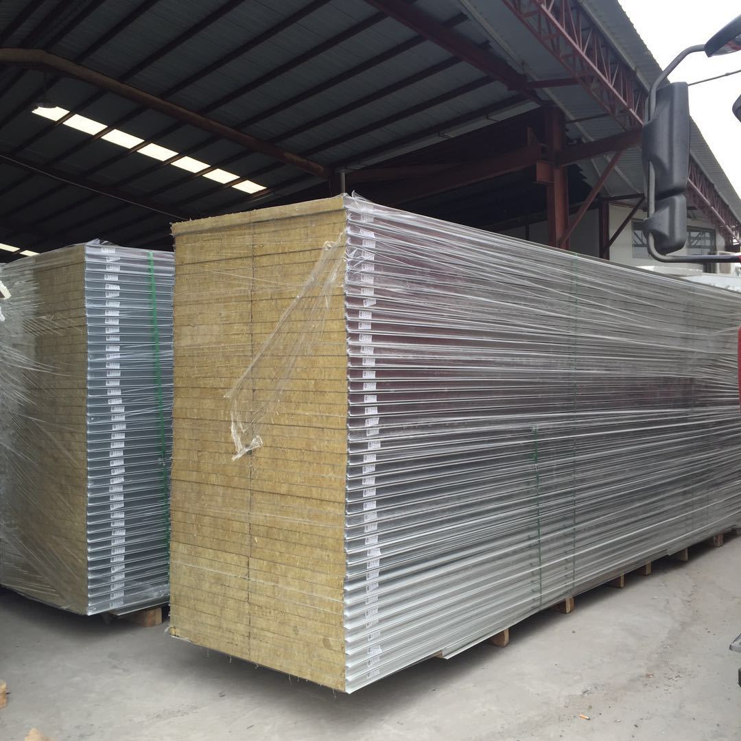 深圳源头厂家岩棉彩钢板50mm保温 优质隔音吸声材料