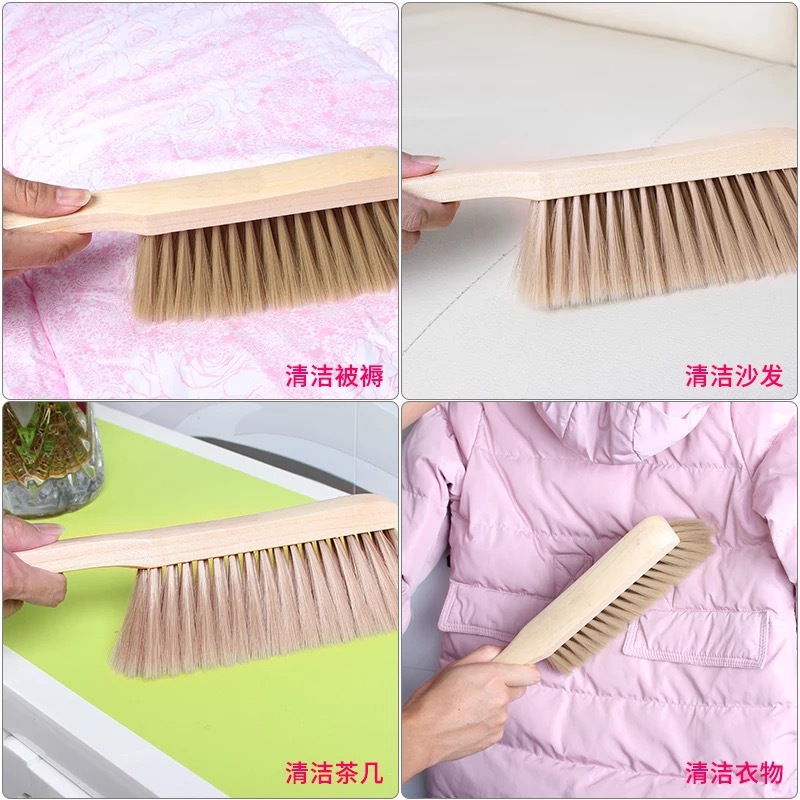 Cepillo de cama cepillo de pelo de cerdo antiestático cepillo de cerdas cepillo de cama tapa de ropa cepillo de limpieza de cama ventas directas de fábrica