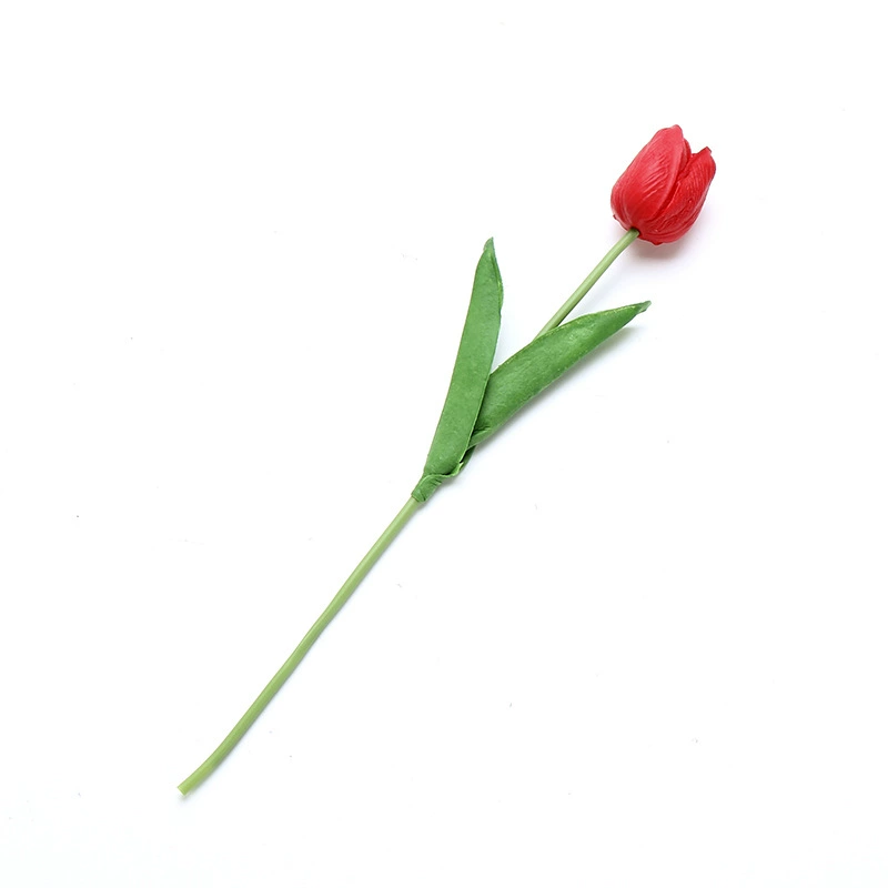 Artificial polyurethane tulip stem, realistic touch, wedding & home décor, lightweight 0.015 kg