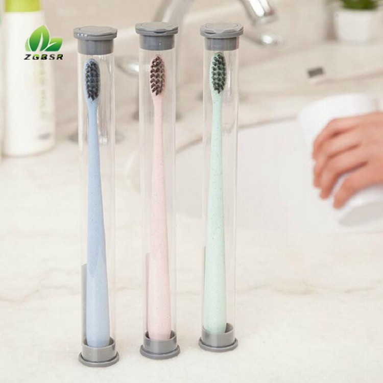 礼品差旅便捷牙刷小麦竹炭牙刷家庭装小麦秸秆软毛牙刷料