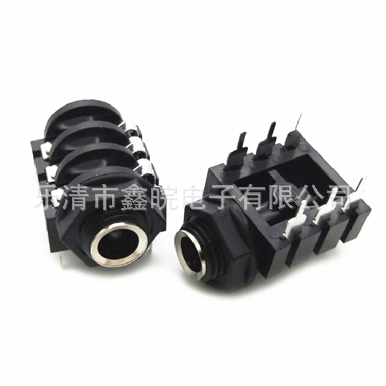 供应6.35耳机插座PJ-644音响插座 麦克风咪唑 话筒音频插座