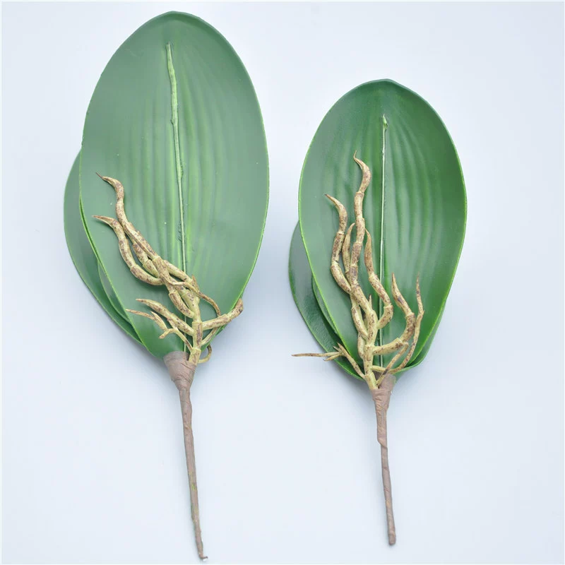 Phalaenopsis leaf fingerprint feel orchid leaf high -grade leaf silk network flower accessories flower arrangement accessories decoration