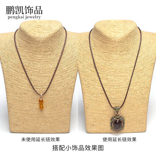 Korean spring wire wax rope colorful necklace pendant cord leather cord hanging strap bracelet accessory rope trendy color