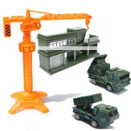 仿真兵营/大装甲车 二战军事模型战争场景 儿童玩具厂家直销批发