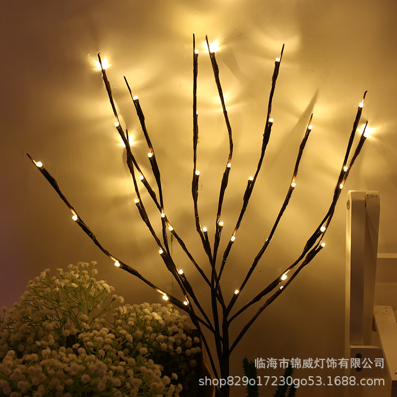 LED lights flashing lights tree chandelier room decoration lights holiday lights chandelier lights 20 head home Vase decoration tree lights LED lights flashing lights tree chandelier room decoration lights holiday lights chandelier lights 20 head home Vase decoration tree lights