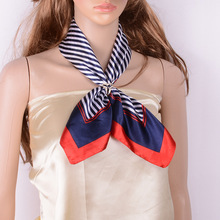 2020新款春夏秋小丝巾女 仿真丝百搭职业小方巾批发 配包小丝巾女