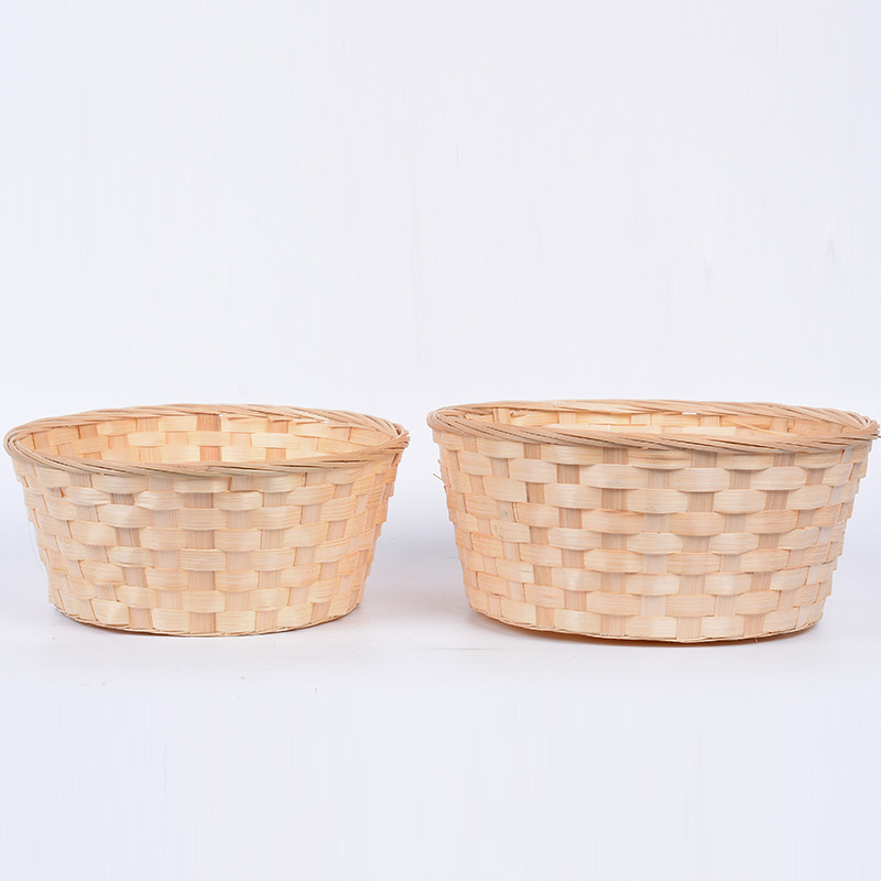 Nueva cesta tejida de bambú pequeña cesta de bambú cesta de flores caja de regalo cesta de embalaje de frutas almacenamiento cesta de bambú fábrica al por mayor