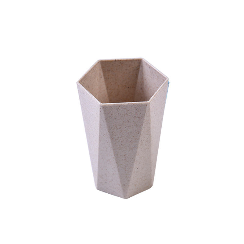 A125 engrosada paja de trigo copa de diamante taza de cepillo de dientes enjuague bucal taza hogar pareja cepillo de dientes taza de trigo fragancia taza de lavado
