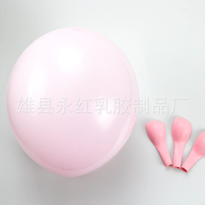 Venta al por mayor de 10 pulgadas globo redondo color caramelo arco globo decoración boda suministros 2,2G globo macaron